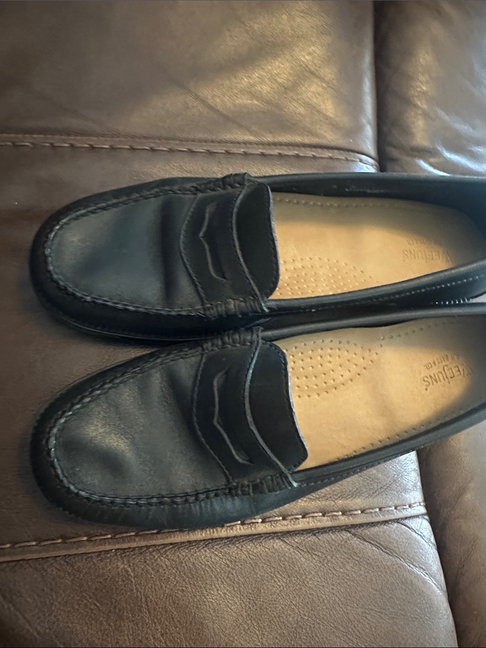 G.H. Bass & Co. Black Leather Penny Loafers - Women's Slip-On Flats - Picture 10 of 10